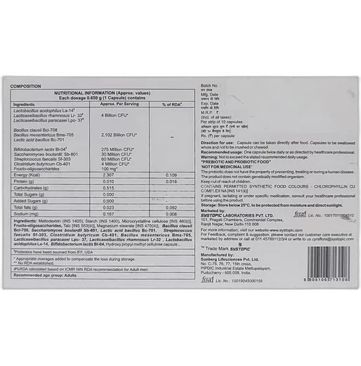 cyraflora capsule 10's